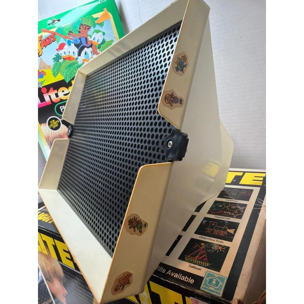 VTG‎ 1981 Lite Brite w Orig Box 92 Blank Refill Guides Disney DuckTales NO PEGS